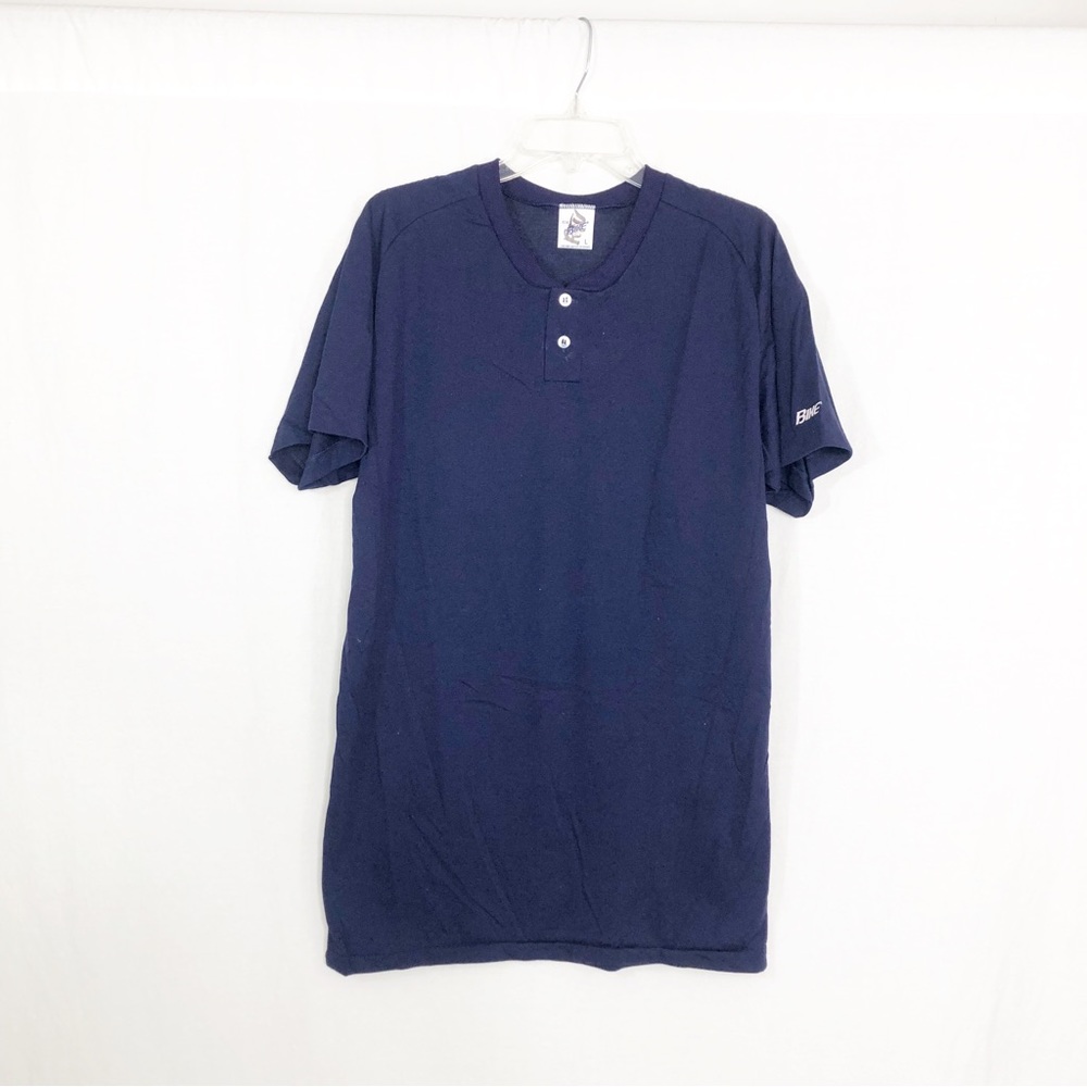 NEW Bike Vintage 1980s Deadstock Short Sleeve Active T-Shirt, Size Large, Blue